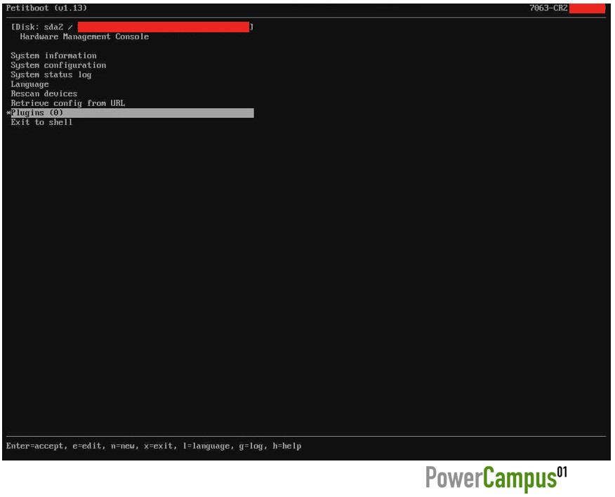 Reinstallation with HMC Recovery Image - PowerCampus 01